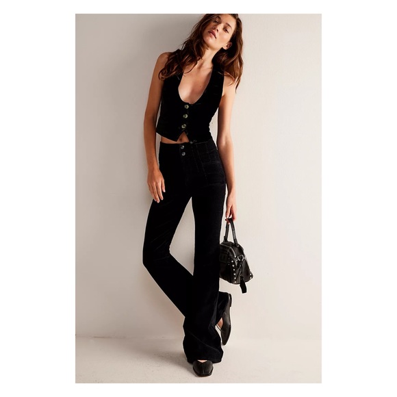 NWT Free people We the free Jayde high rise corduroy flare pants 25 - Picture 3 of 13
